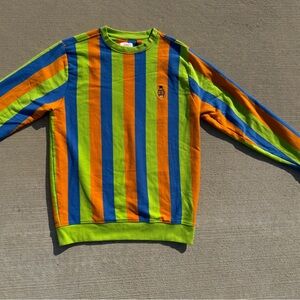 Oppo Vibrant Striped Bert Crewneck Sweater Men’s Medium